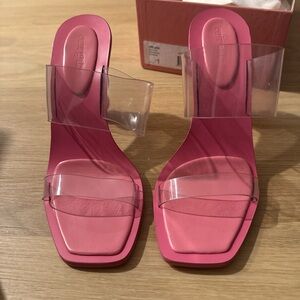 Cult Gaia Women's Vita Sandals with Clear Straps